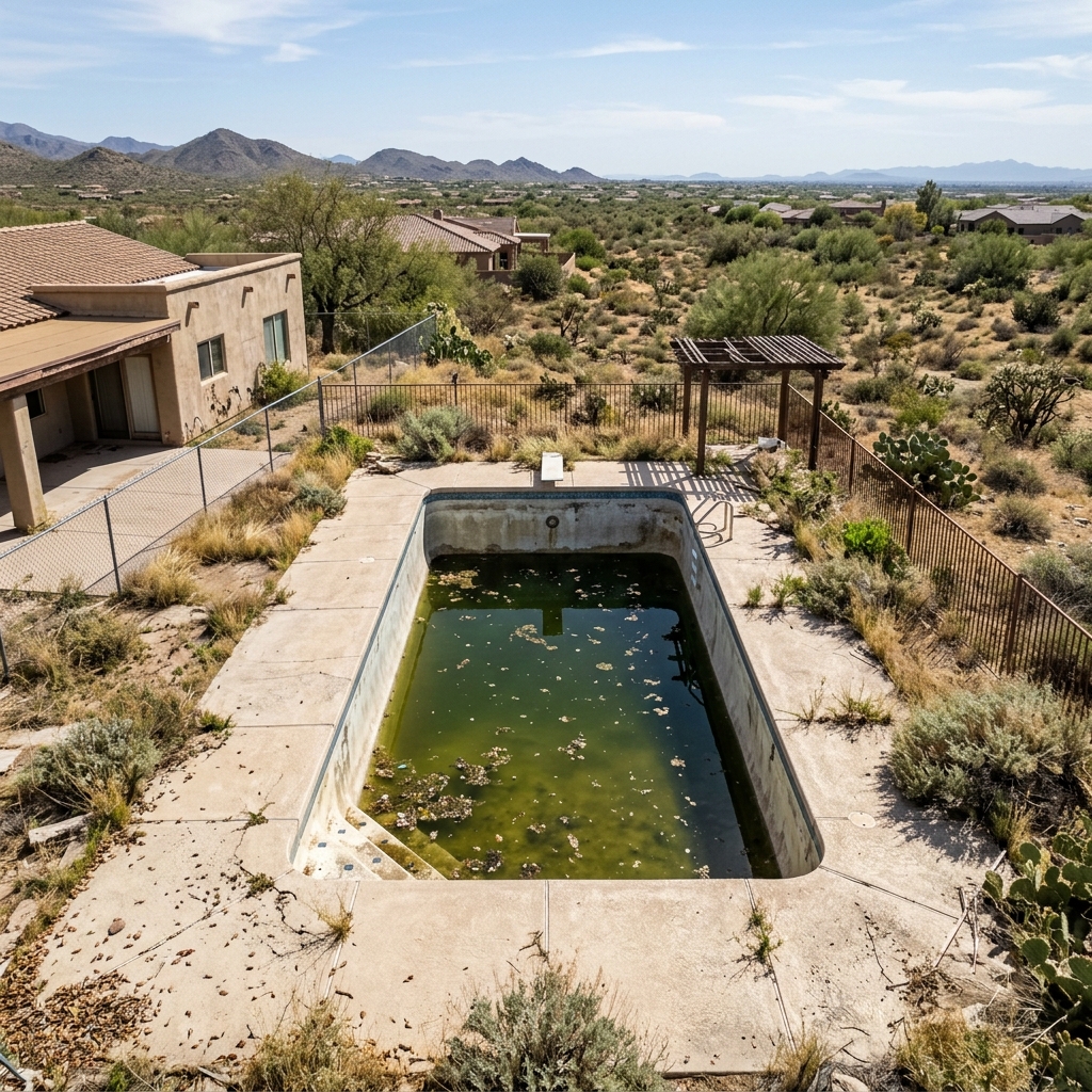 Before pool removal Scottsdale
